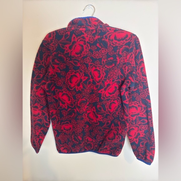 Patagonia Womans XS Snap T Synchilla Fleece  Barceloneta Classic Red - Picture 8 of 11